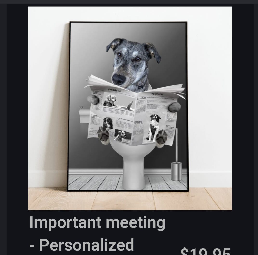 Customer photo review of Important meeting - Personalized Poster