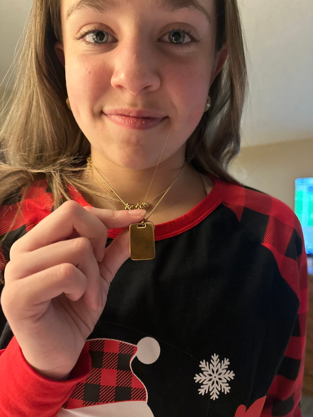 Customer photo review of Custom Handwriting Pendant Necklace