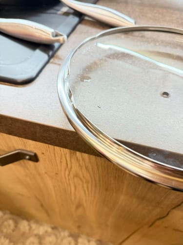 Customer photo review of Coperchio per padella in titanio