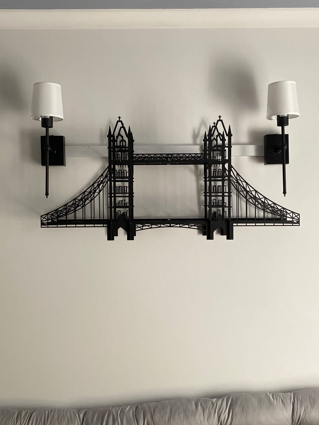 Customer photo review of Tower Metal Bridge Shelf