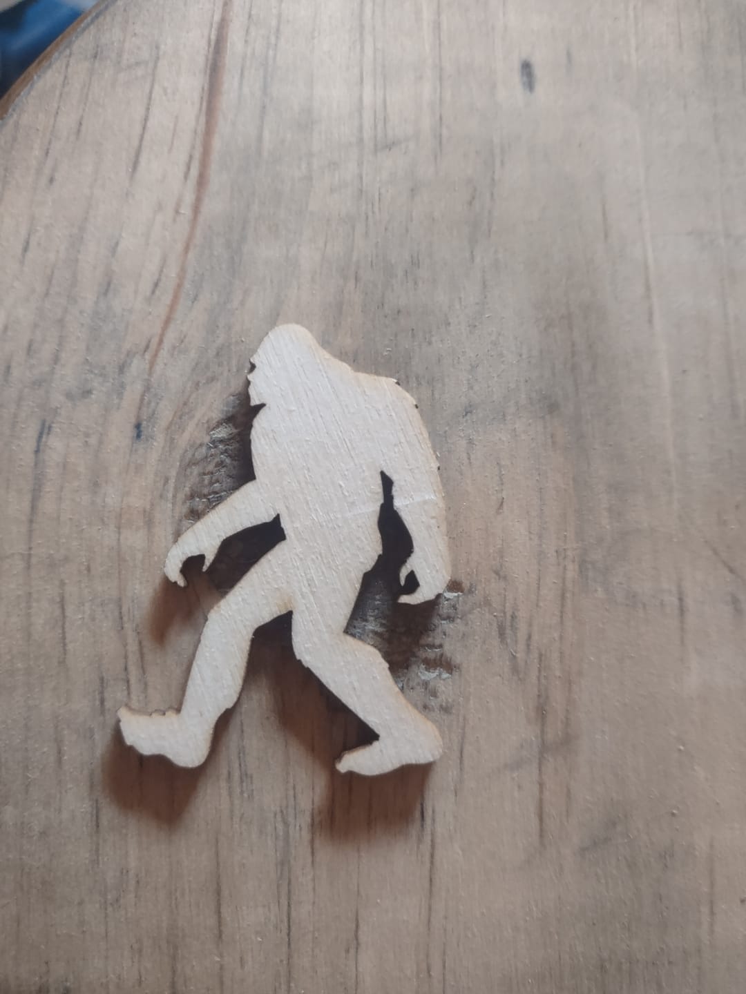 Customer photo review of Unfinished Wood Bigfoot Sasquatch Silhouette - Craft- up to 46" DIY