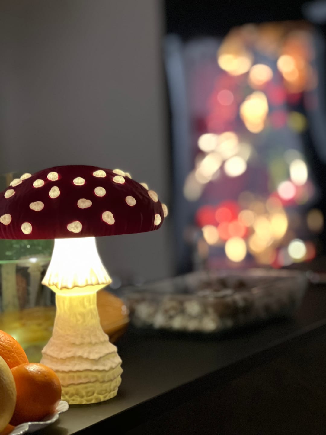 Customer photo review of Amanita Pilzlampe – Magische Tischlampe in Fliegenpilz-Design für dein Zuhause