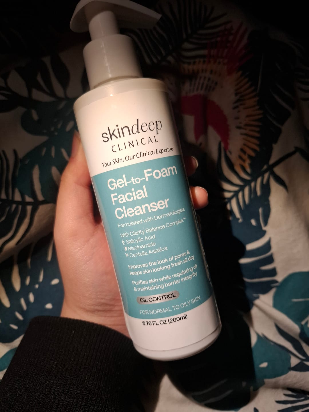 Customer photo review of Gel-to-Foam Facial Cleanser