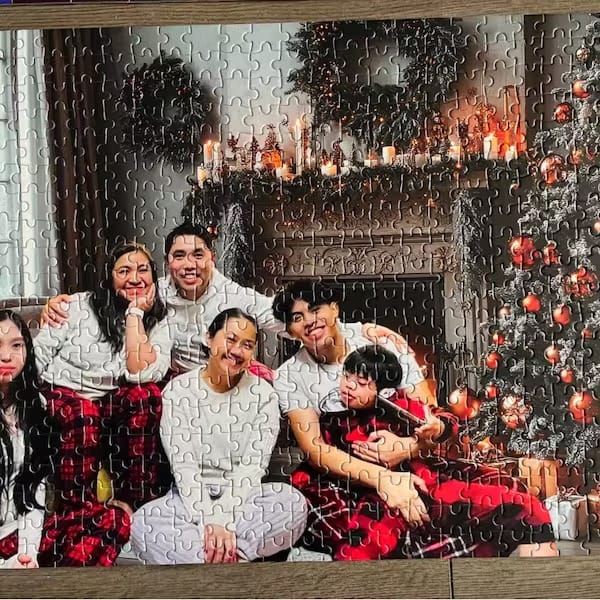 Customer photo review of Custom Memory Photo Puzzle