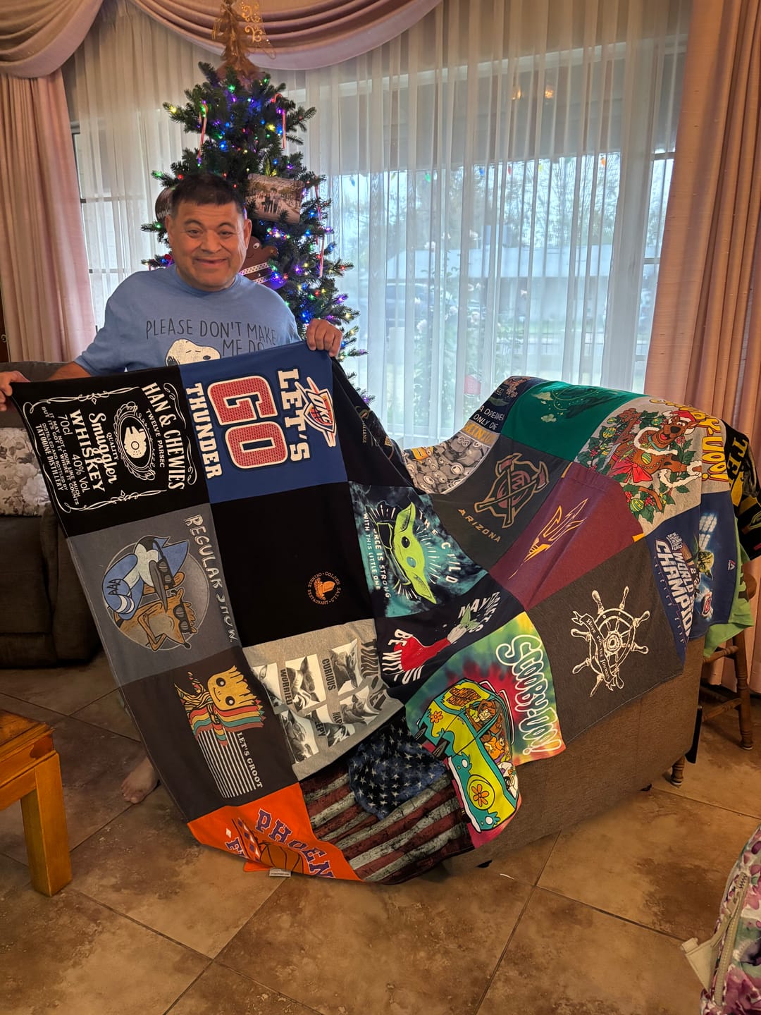 Customer photo review of Double Sided T-Shirt Quilt from Project Repat