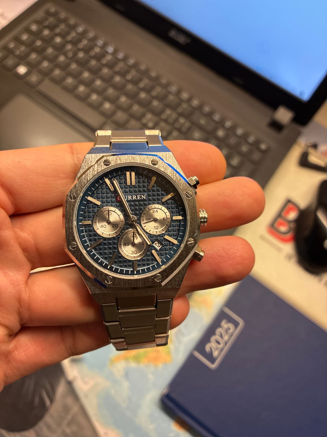 Customer photo review of Curren Atene® orologio uomo acciaio