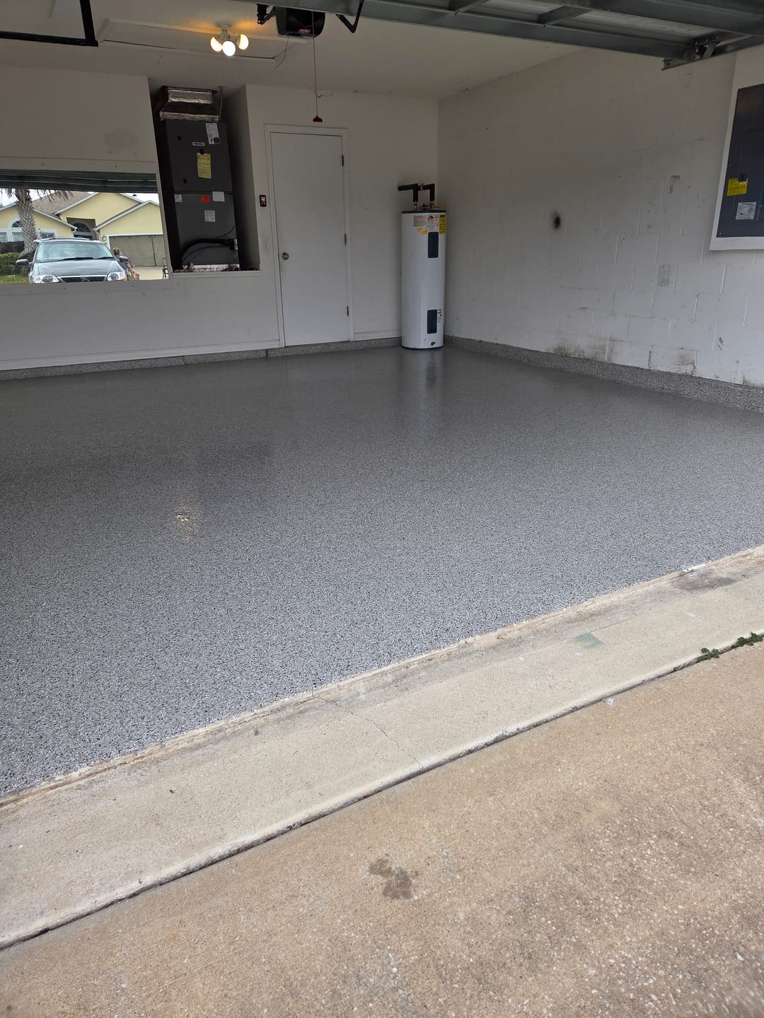 Customer photo review of Epoxy Floor Polymer Flakes - Torginol Collection