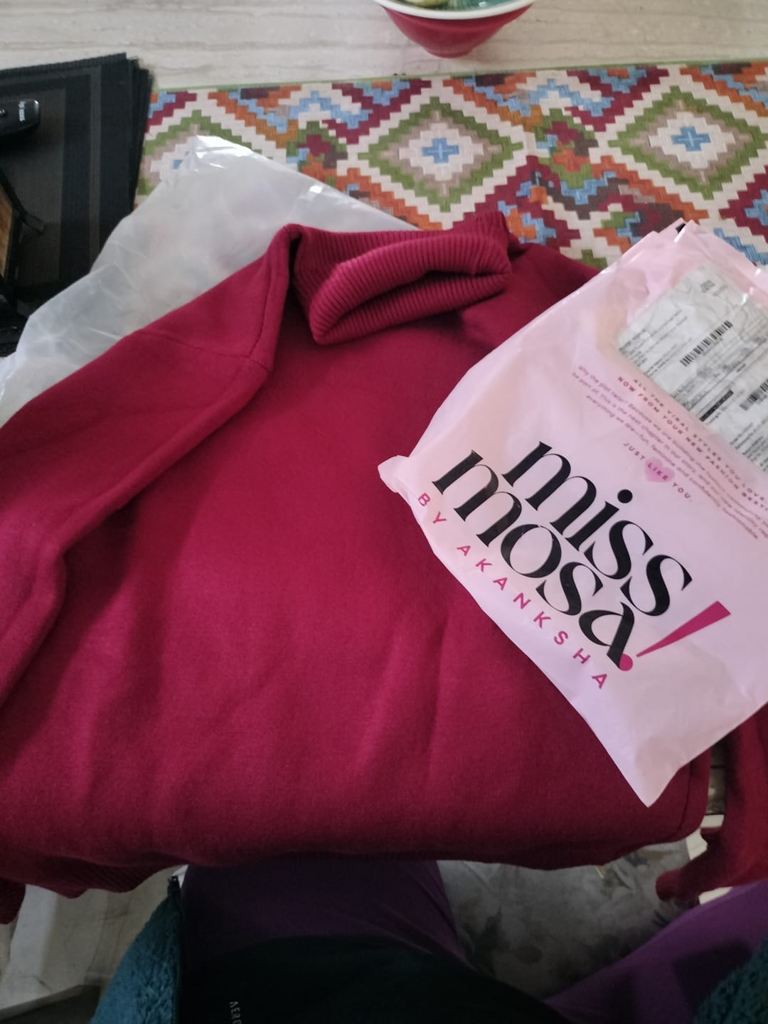 Customer photo review of Esther Statement Pullover - Fleece Lined