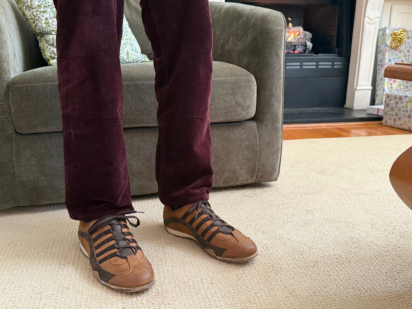 Customer photo review of Men's GrandPrix Sneaker in Cognac