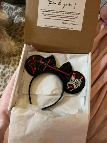 Customer photo review of Kylo Mickey Ears