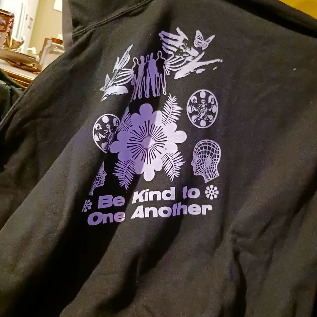 Customer photo review of Be Kind To One Another Hoodie