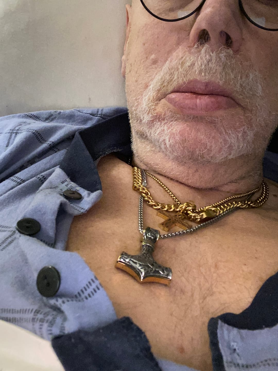 Customer photo review of Mjölnir Necklace