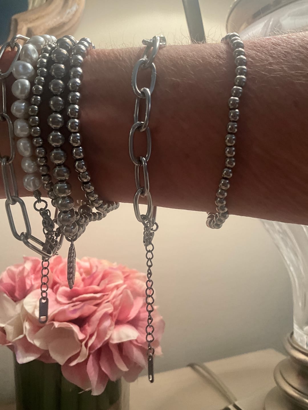 Customer photo review of Tulum Chunky Paperclip Bracelet