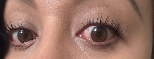 Customer photo review of Suero para pestañas y cejas