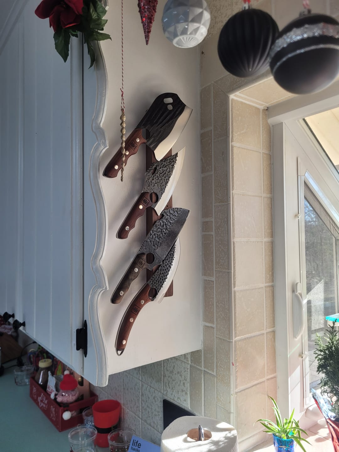 Customer photo review of Magnetic Wall Rack