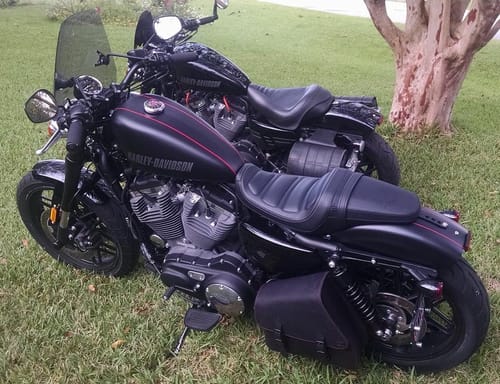 Customer photo review of H-D® Sportster Left Side Solo Bag - SL013
