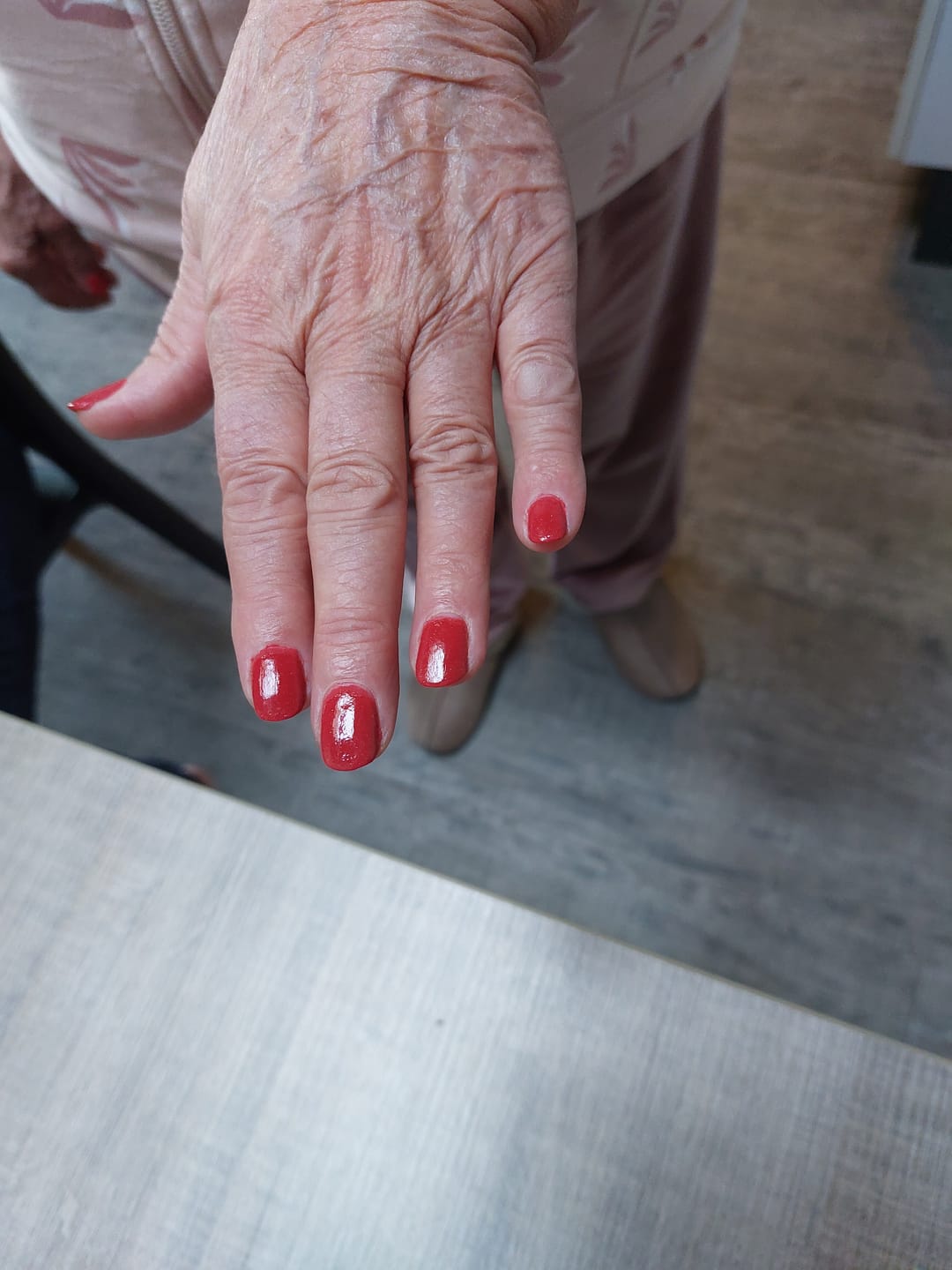 Customer photo review of Christmas Red Dipping Powder