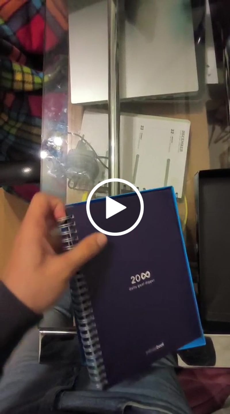 Customer video review of Infinitebook Planner A5 Blue