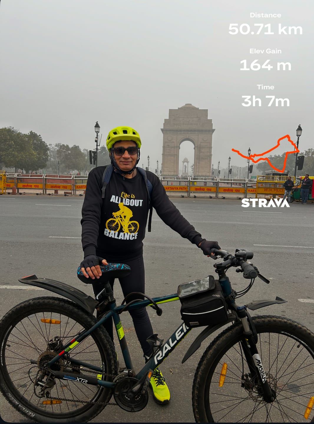 Customer photo review of Cycling:Life Is All About Balance Clasic Unisex Sweatshirt