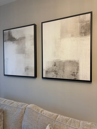 Customer photo review of MARNIE FRAMED CANVAS SET OF 2
