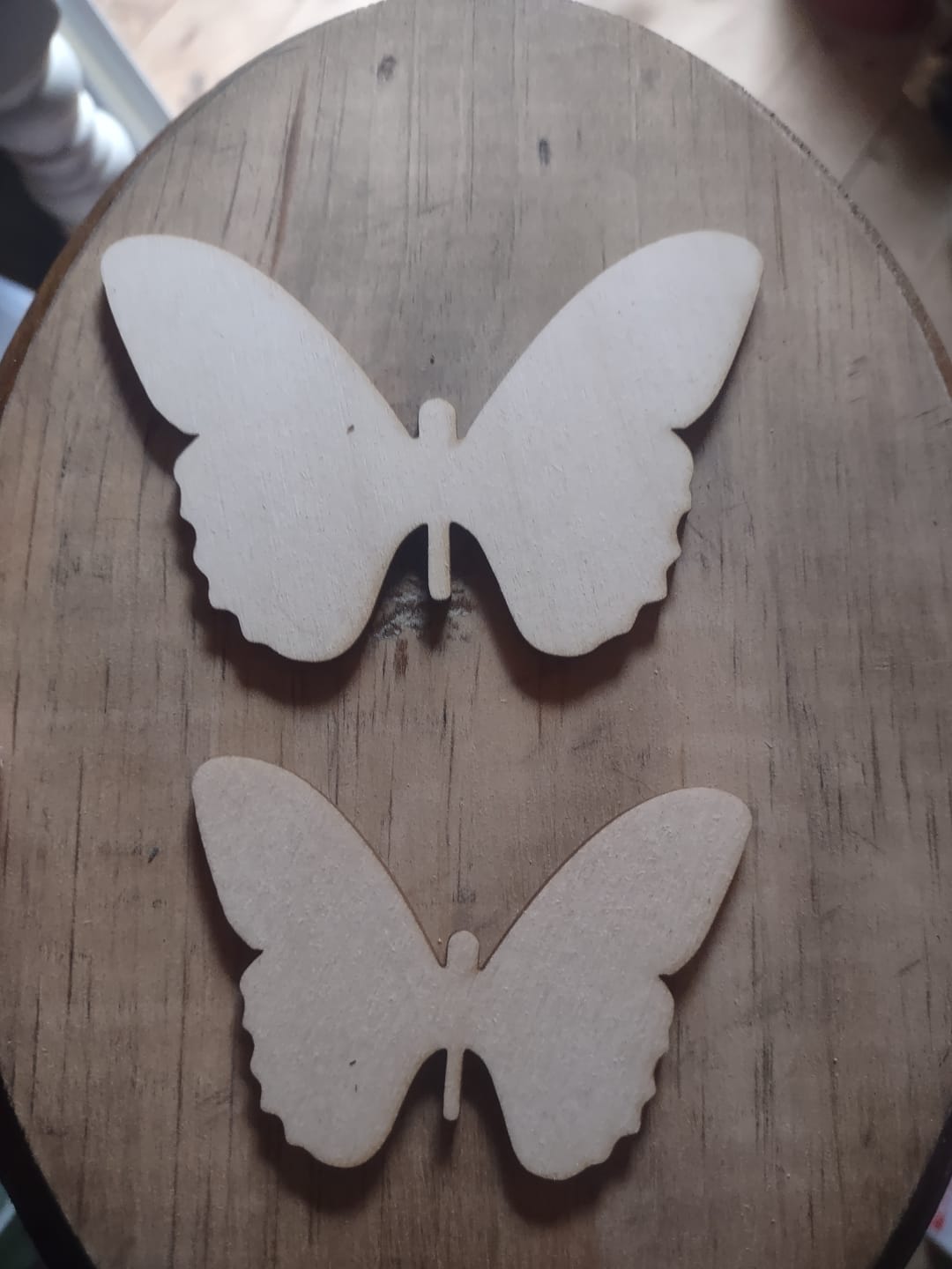 Customer photo review of Unfinished Wood Butterfly Silhouette - Craft- up to 46" DIY