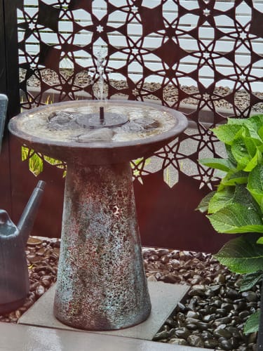 Customer photo review of AhiSpring™ | Solar Garden Fountain