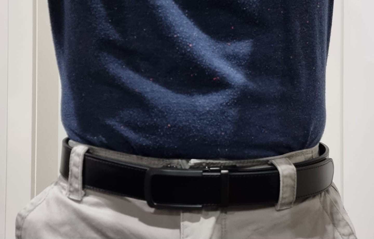 Customer photo review of Black | Genuine Leather Belt