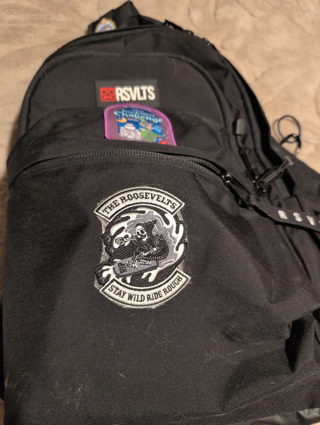 Customer photo review of RSVLTS Black Backpack V1