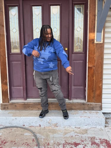 Customer photo review of Sp5der Beluga L/S Tee Blue