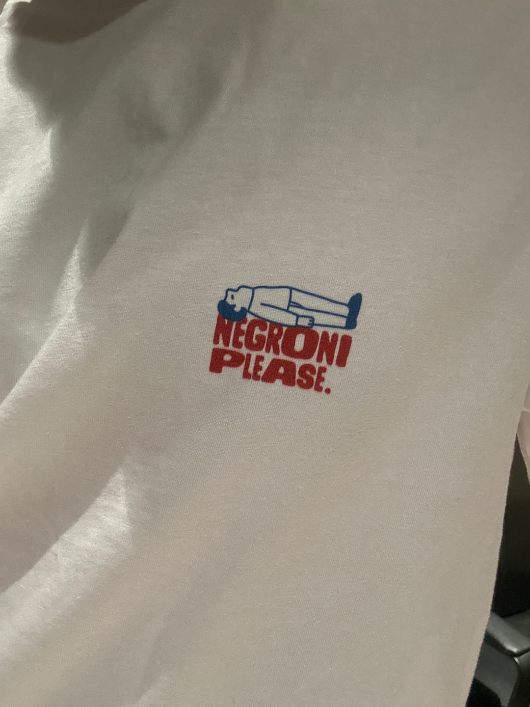 Customer photo review of The Negroni Guy organic t-shirt