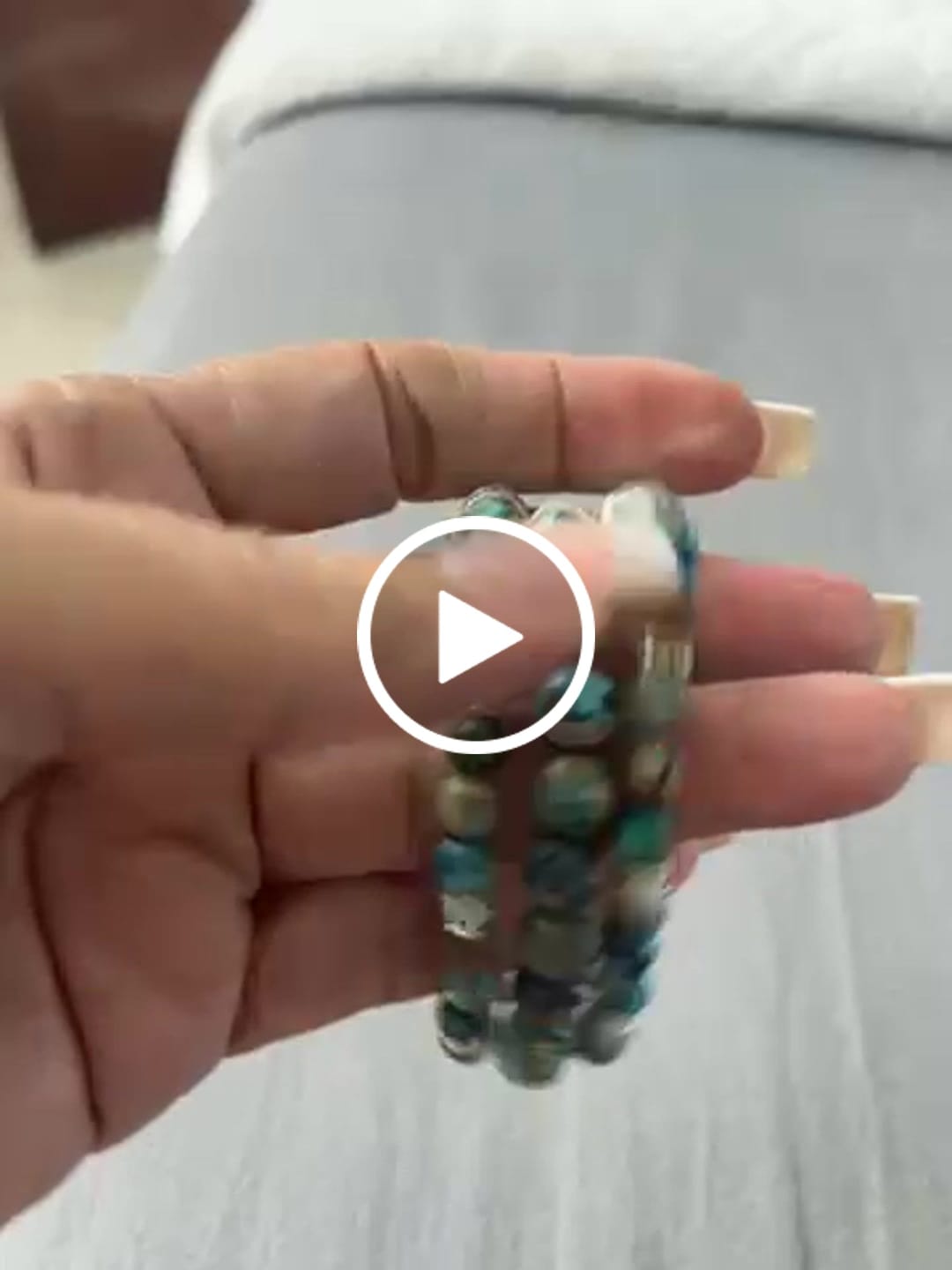 Customer video review of Imperial Jasper Stretch Apple Watch Strap