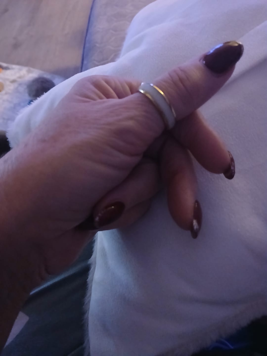 Customer photo review of The Golden White Opal 6mm Wonder Ring