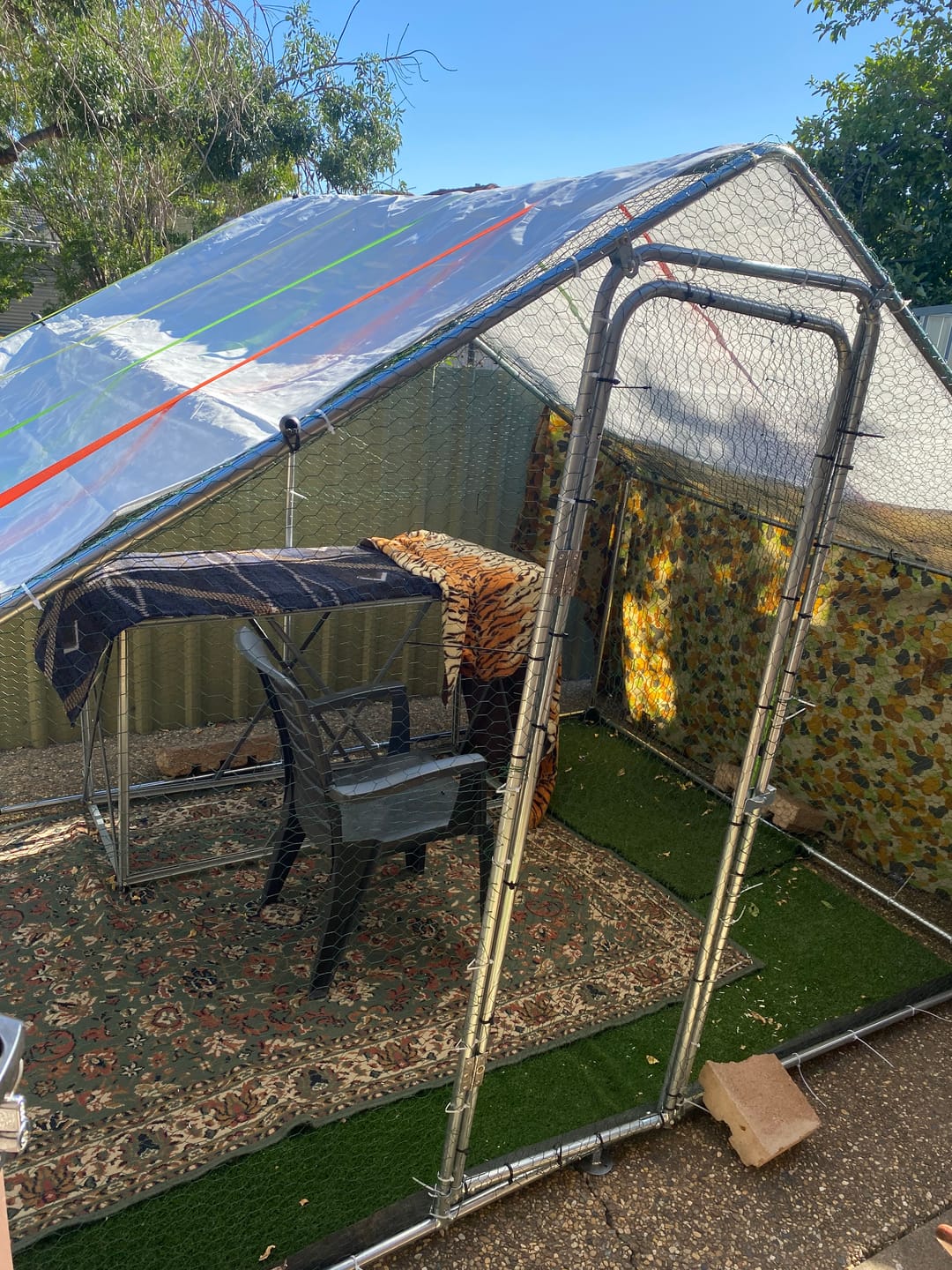 Customer photo review of Pets Gear Metal Cat Cage Outdoor Enclosure