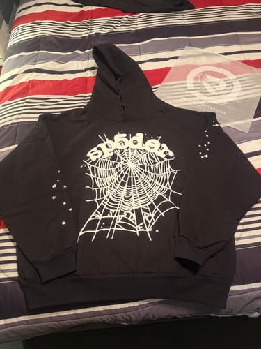 Customer photo review of Sp5der OG Web Hoodie Black