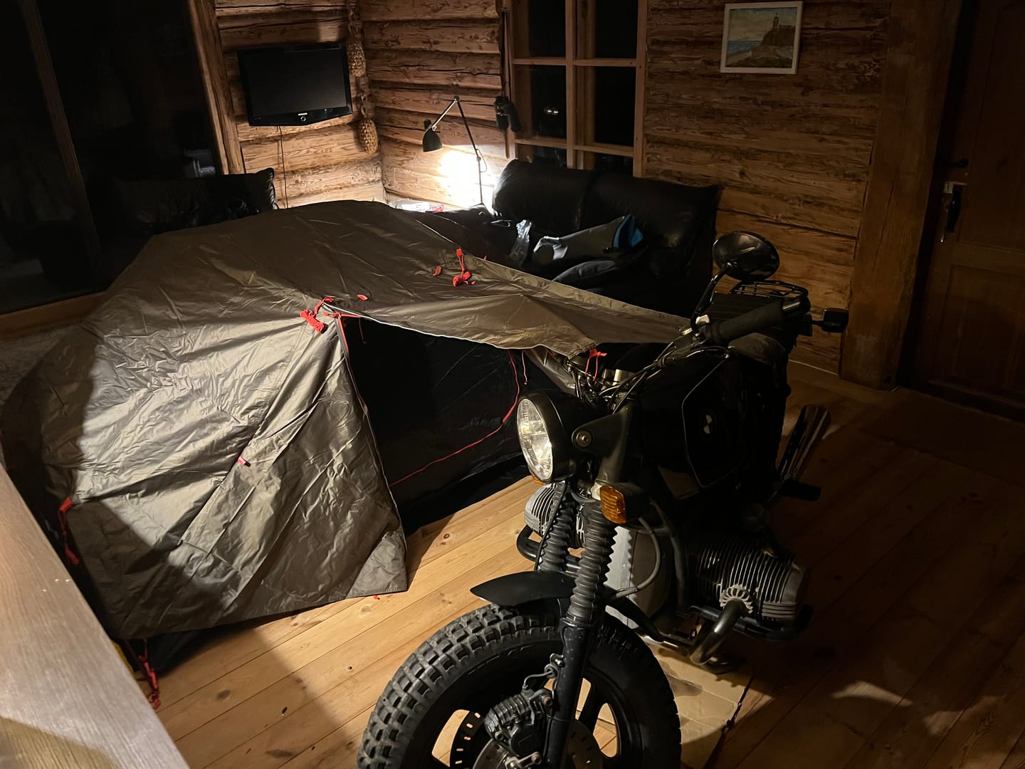 Customer photo review of ADVTent - Adventure Motorcycle Tent