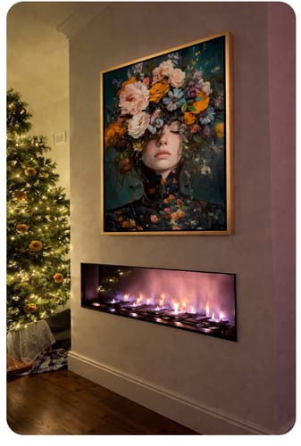 Customer photo review of Victorian Flowers Print