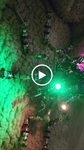 Customer video review of Cyberpunk Plasma Ball Spider