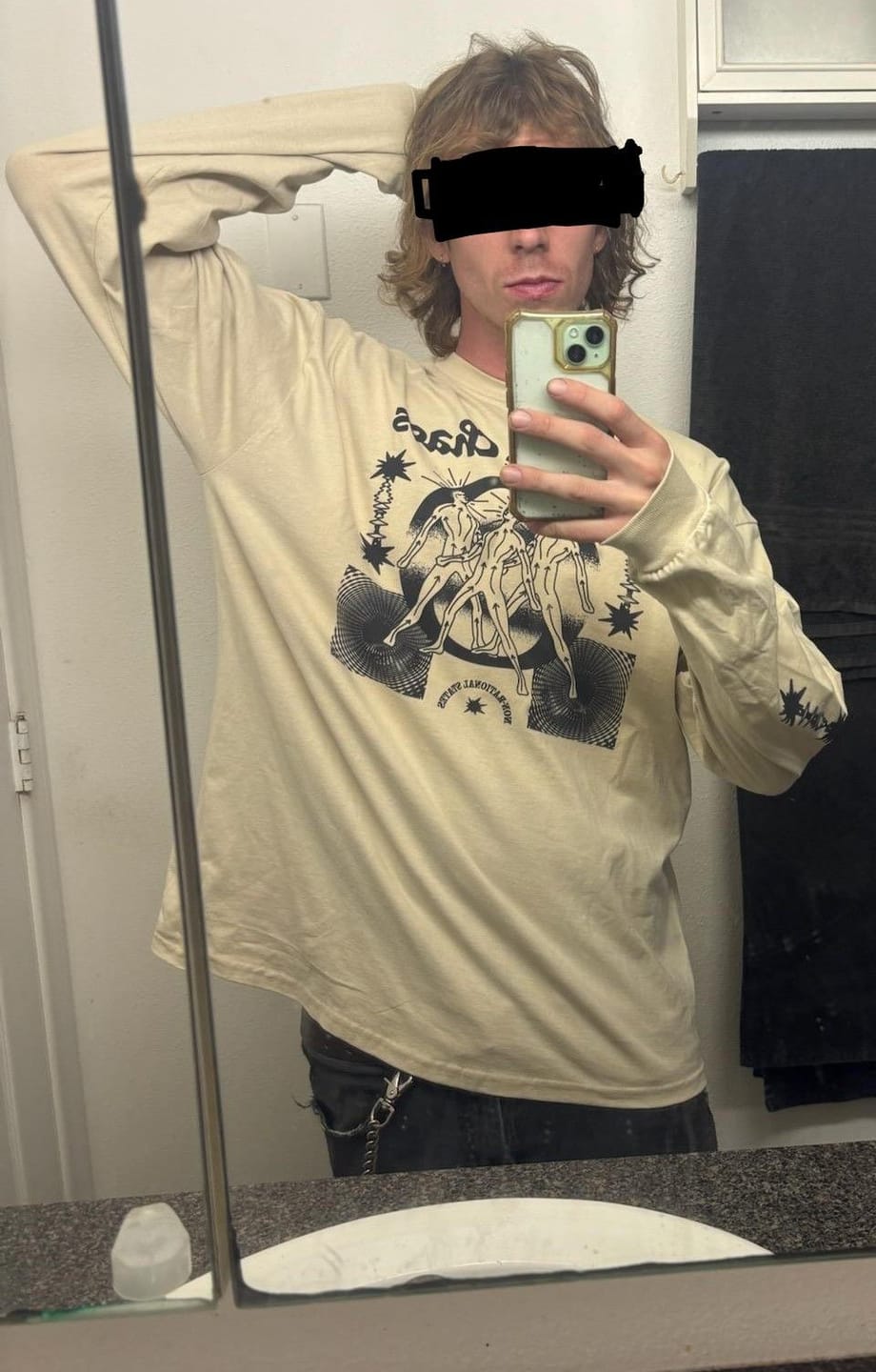 Customer photo review of Quiet The Chaos Long Sleeve