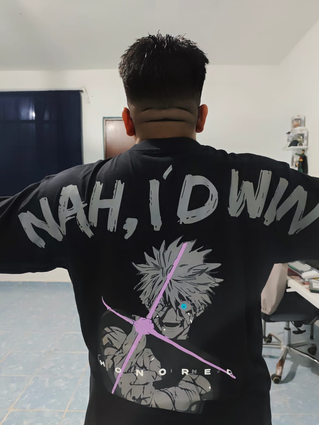 Customer photo review of Playera Drop 05 x 01 Remastered •Gojo Satoru Jujutsu Kaisen•