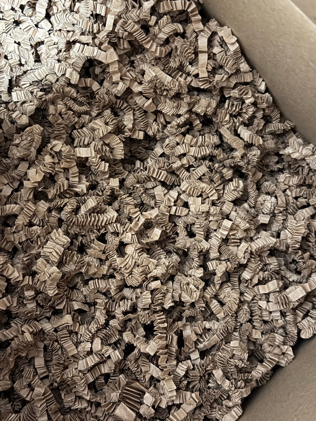 Customer photo review of Virutas de relleno kraft de calidad premium