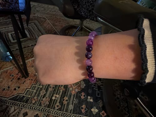 Customer photo review of »Don’t Panic - angstfrei« Blockadenlöser aus echtem Lavendelachat