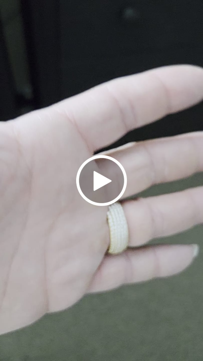 Customer video review of 5 Row Paved Ring - Gold