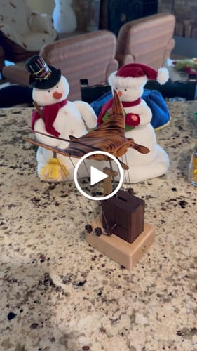Customer video review of MarinerPoet™ Handcrafted Wooden Manta Ray Automaton
