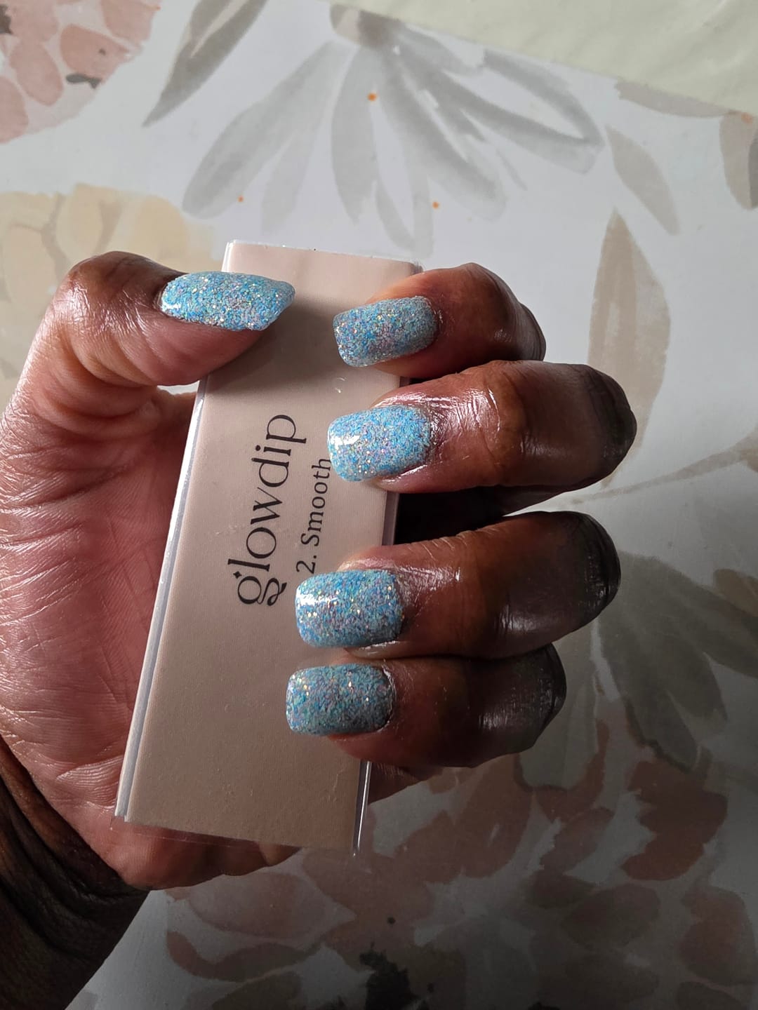 Customer photo review of Pink Lemonade Dipping Powder
