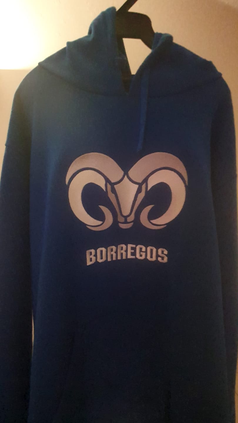 Customer photo review of Sudadera Essential BORREGOS azul, unisex