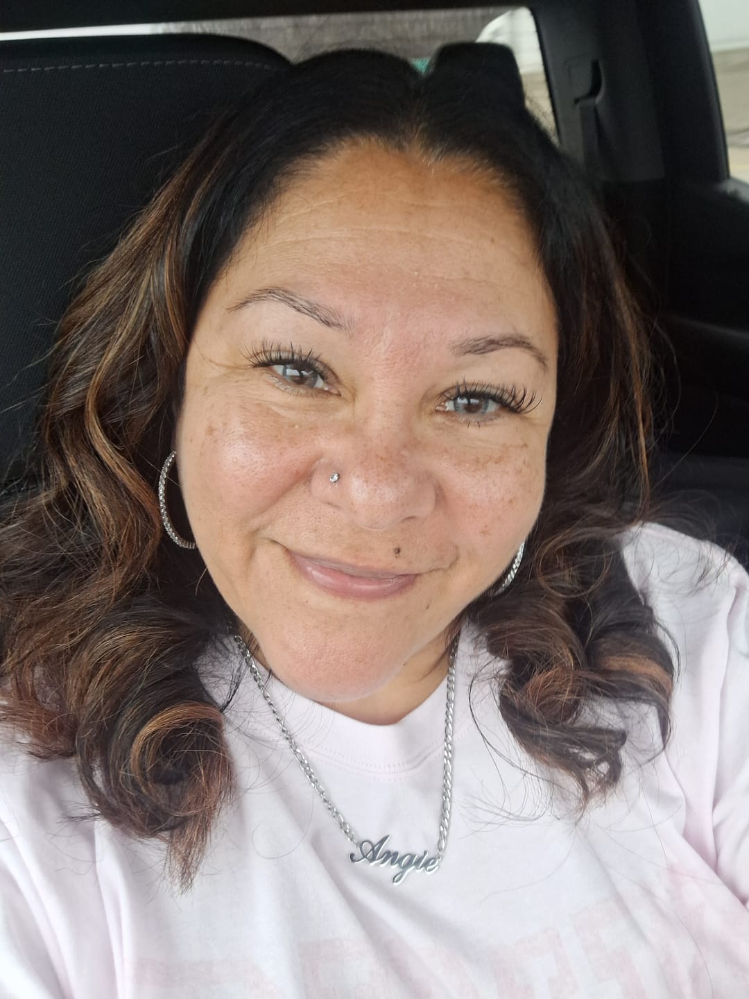 Customer photo review of LUX Name Necklace