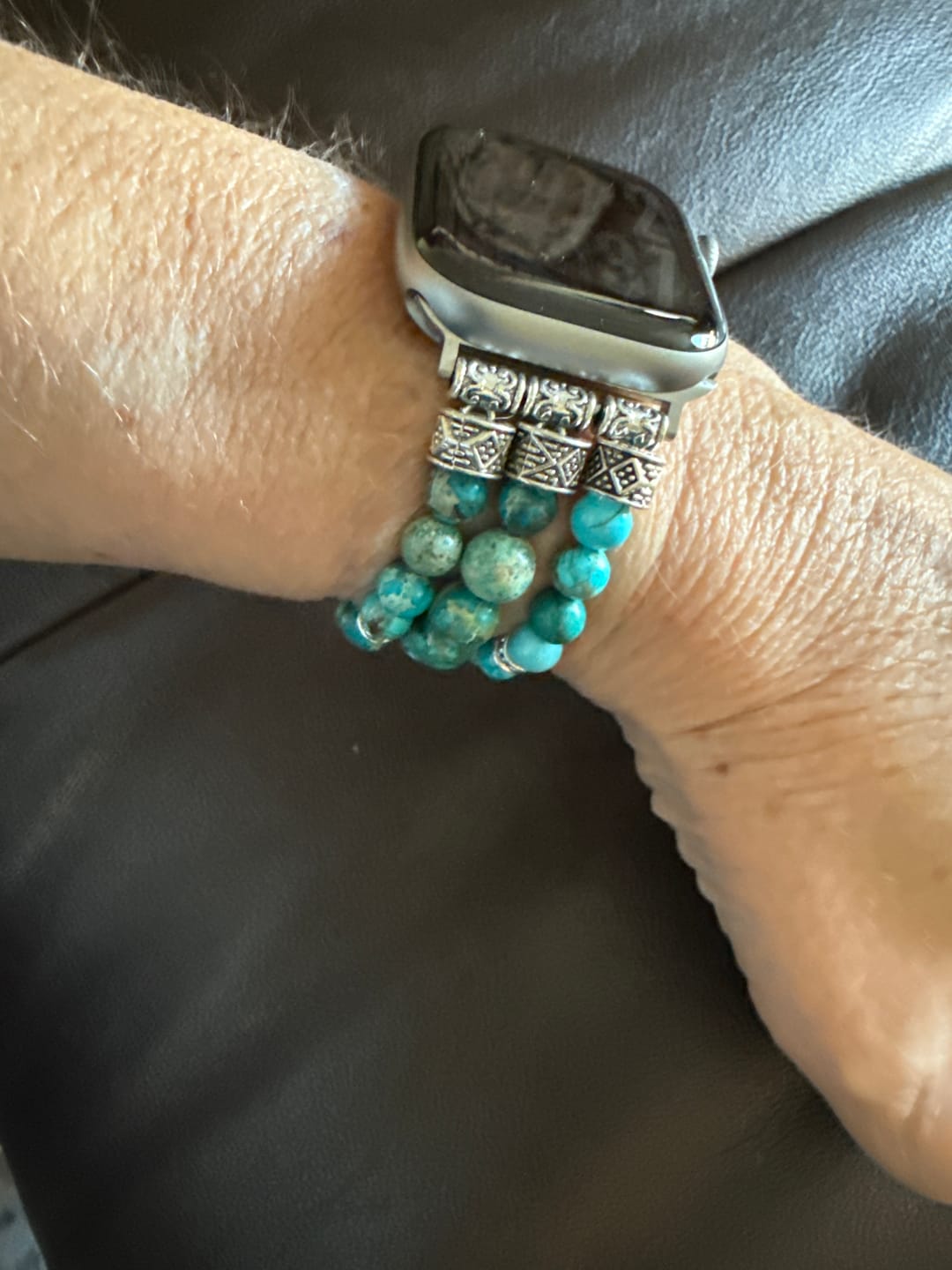 Customer photo review of Healing Topaz Wrap Bracelet