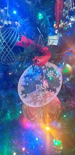 Customer photo review of Weihnachtsdeko mit Schneeflocken