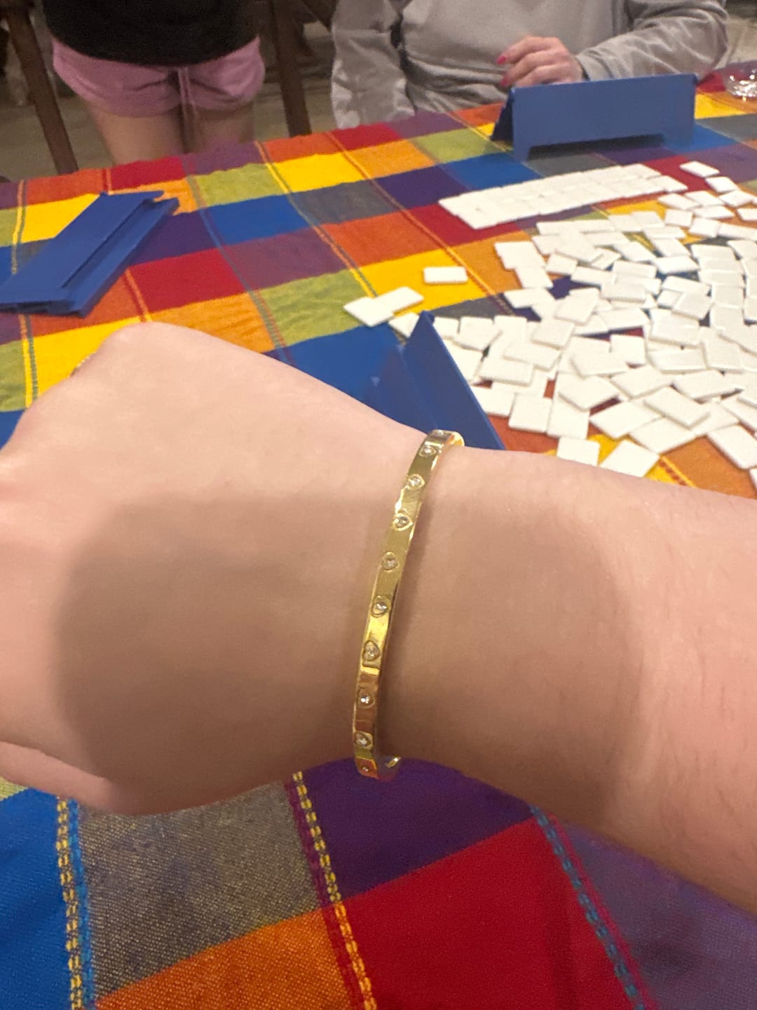 Customer photo review of Crystal Bangle Bracelet