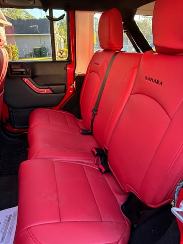 Customer photo review of Premium Custom-Fit Seat Covers